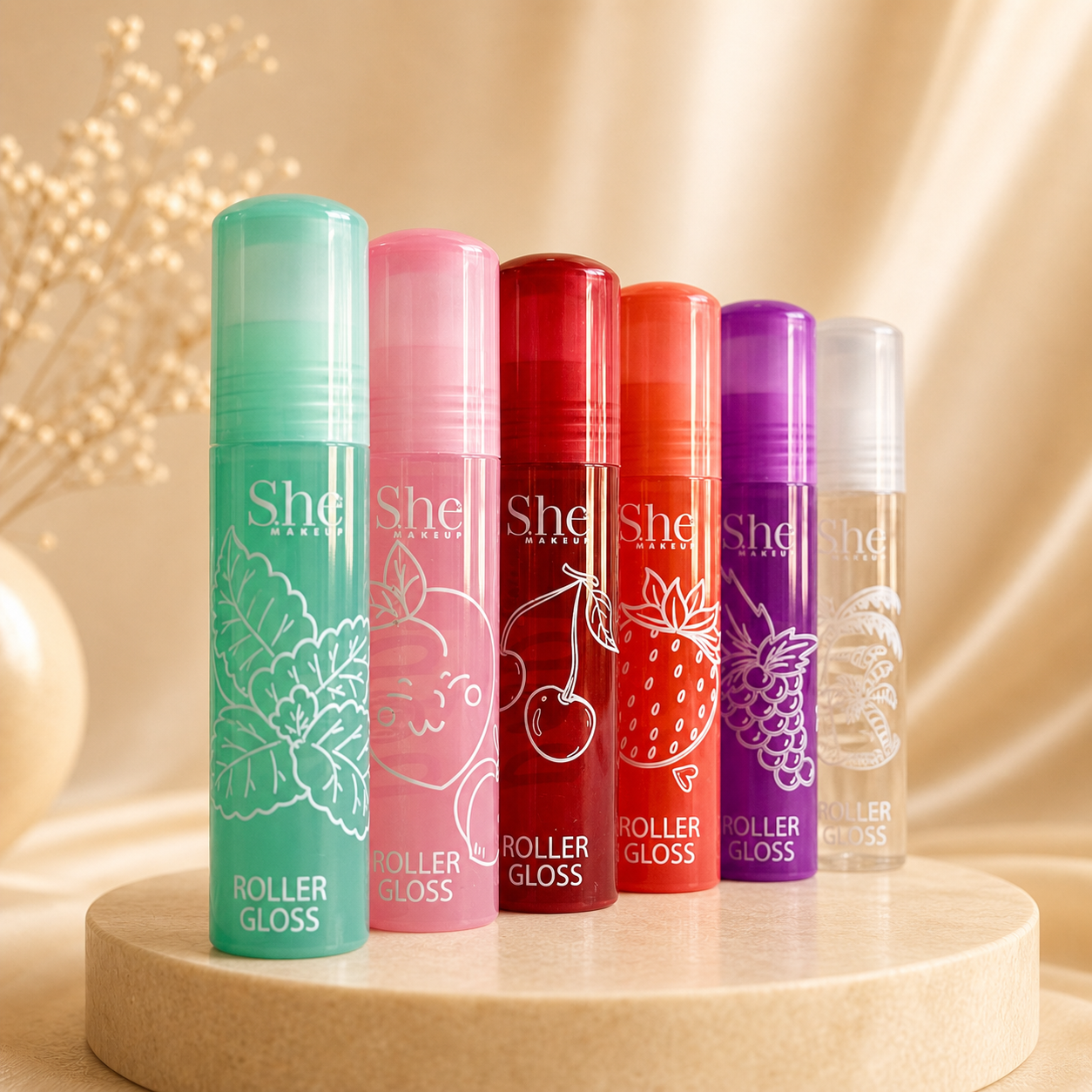 She Makeup Fruity Roller Gloss