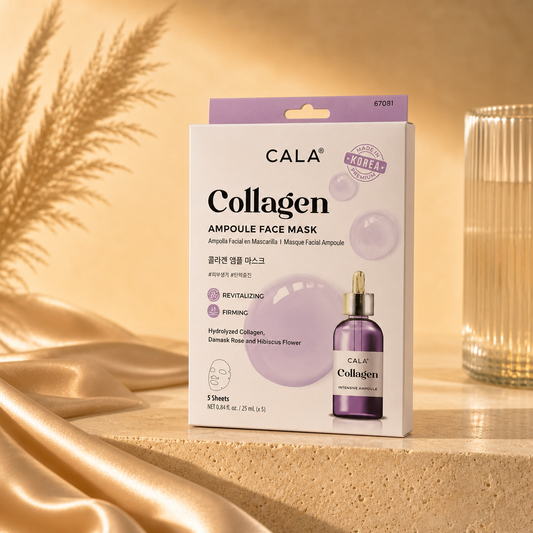 CALA Collagen Ampoule Face Mask — 5 Sheets