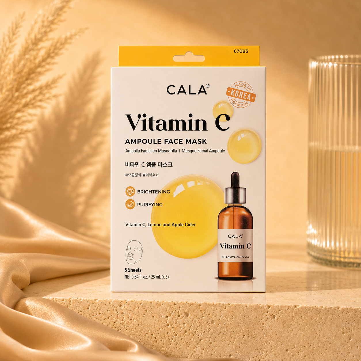 CALA Vitamin C Ampoule Face Mask — 5 Sheets